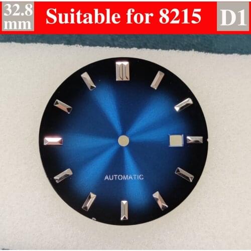 NH35 Dial 32.8mm Aseptic Laser Gradient Pure Color Dial Suitable For NH35 Movement 3 o'clock Date