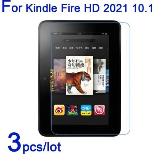 For Amazon Kindle Fire HD 2021 10.1" Tablet Screen Protector Guard,3pcs Soft Clear/Matte/Nano Explosion-Proof Protective Film
