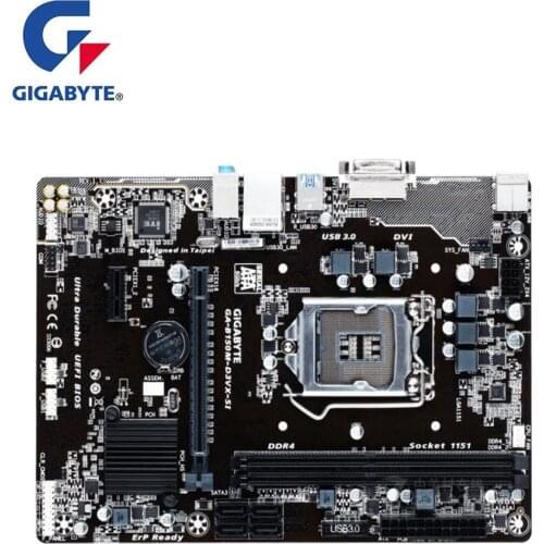 For Gigabyte GA-B150M-D3VX-SI B150M-D3VX-SI Motherboard LGA 1151 DDR4 For Intel B150 Used Desktop Mainboard PCI-E X16 3.0