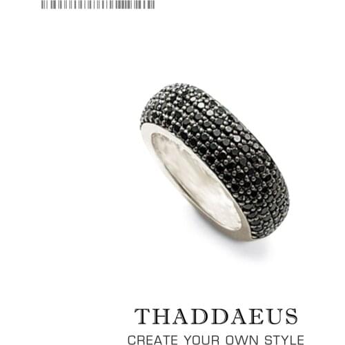 Black Pave Cocktail Ring,Europe Style Glam Fashion Good Jewerly For Men & Women,2017 Gift In 925 Sterling Silver,Super Deals