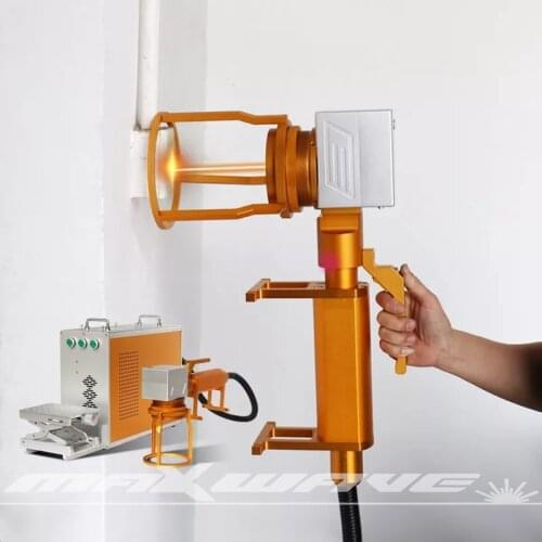 2021 Hot Sell 50W Raycus Metal Engrave/Mark Fiber Laser Cleaning Machine With Rotary