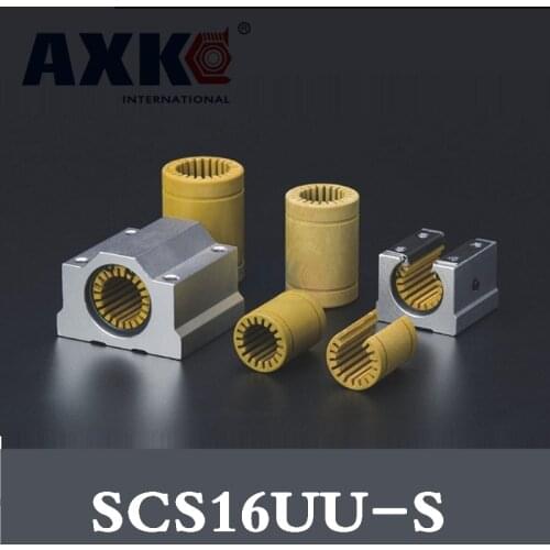 Sc16uu Scs16uu Scs16-s 16mm Linear Bearing Linear Motion Bearing Slide Dustproof And No Noise Engineering Plastic Bearing Block
