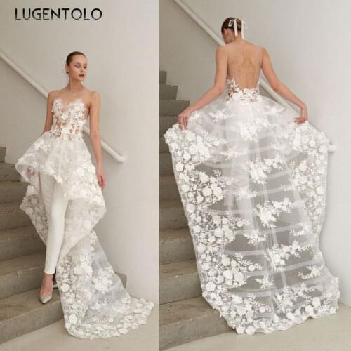 Женские вечерние брючные комбинезоны Lugentolo China At AliExpress