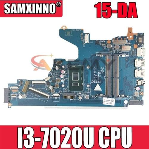 For HP 15T-DA 15-DA Laptop Motherboard With SR3LD I3-7020U L20373-001 L20373-601 EPK50 LA-G07EP Rev:1.0 Mainboard 100% Full Test