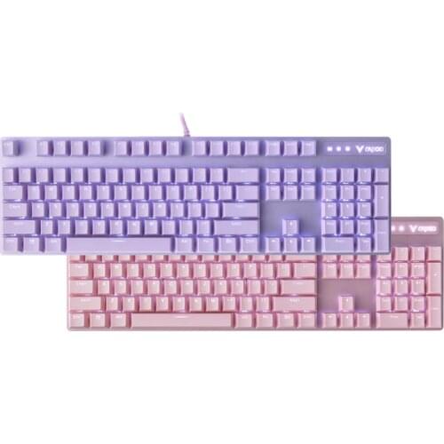 Rapoo V500PRO 104-key mechanical keyboard Black/Blue/Brown/red switch, 5 colors optional, good for office and good for games