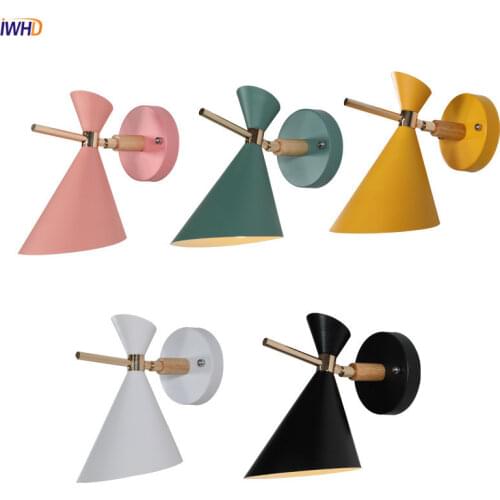 Minimalism LED Wall Lamps Macaron Wall Lights Wandlamp Creative Bedside Bedroom Light Fixtures For Home Decoration Restaurant