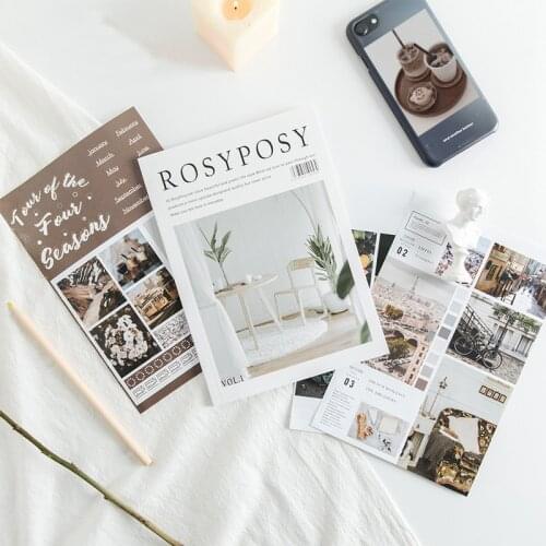 Mohamm Kawaii Rosyposy Life Series Cute Sticker Custom Stickers Diary Stationary Flakes Scrapbook DIY Decorative Stickers