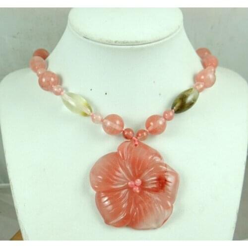 Natural stone Turquoises Quartz Crystal Opal tiger eye flower Pendant for diy Jewelry making necklace Accessories