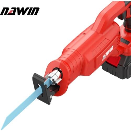 NAWIN 20V Cordless Lithium Battery Reciprocating Saw Wood/metal/PVC Cutting Saw Saber Saw Portable Max. 7.5Ah Battery Woodwoking