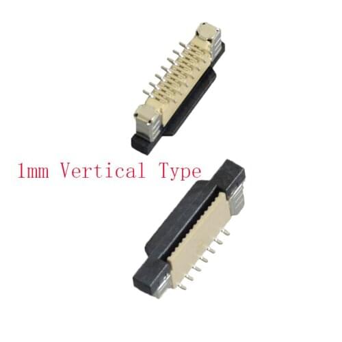 460pcs FFC FPC socket 1mm Kits each size 20pcs 4/6/7/8/9/10/12 to 30 Pin Vertical Type Ribbon Flat Connector