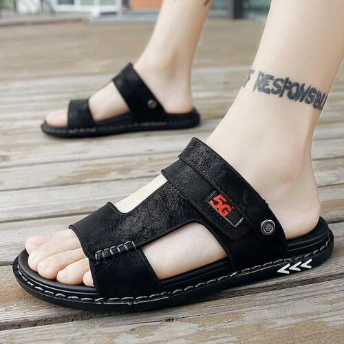 Men Sandals Summer Classic Men Shoes Slippers Soft Sandals 2021 Breathable Non-slip Casual Men Roman Comfortable Walking