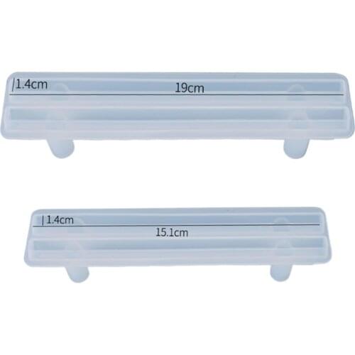 DIY Crystal Epoxy Resin Mold Fruit Plate Bending Handle Casting Silicone Mould 54DC