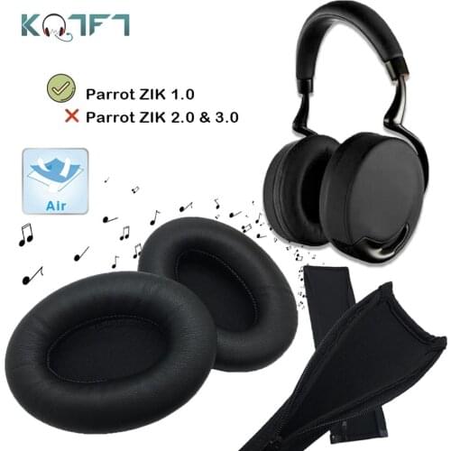 KQTFT DIY Replacement EarPads for Parrot ZIK 1.0 1 Headset Earmuff Stretch Cover Cushion Cups Bumper Headband Sleeve Washable