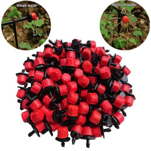 50-800pcs Garden Sprinkler 360 Degree Adjustable Irrigation Drippers Sprinklers 1/4 Inch Emitters Drip for Watering System