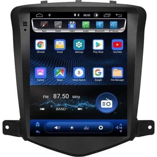Tesla Style Android Car Radio GPS Navigation DVD Player for Chevrolet Cruze 2009-2013 IPS Screen 2 Din Supports CarPlay OBD WIFI