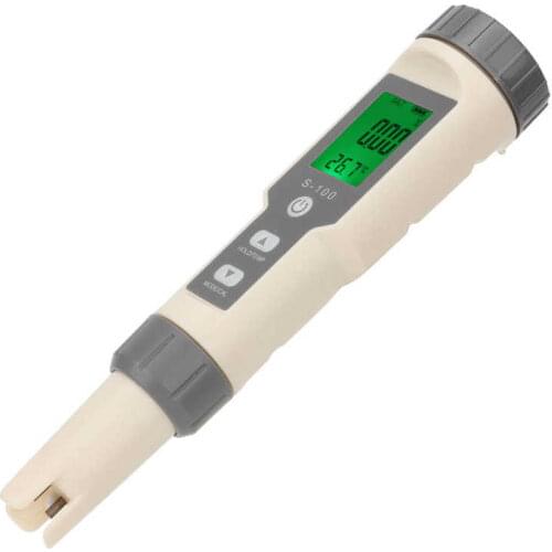 4in 1 EC/TDS/ Salinity/Temperature Tester Multifunctional Digital Water Quality Tester Meter for Aquarium