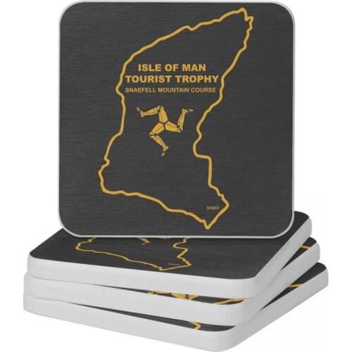 The Isle Of Man TT Diatomite Square Round Shape Coaster Anti-Scald Cup Bonsai Mat Soap Toothbrush Pad Wholesale 10x10cm