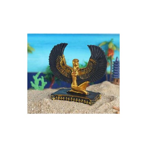 HOME DECORATION FASHION EGYPT ISIS GODDESS SCULPTURE ORNAMENT HANDMADE RESIN CRAFT ROOM ORNAMENTS GIFT SCULPTURE