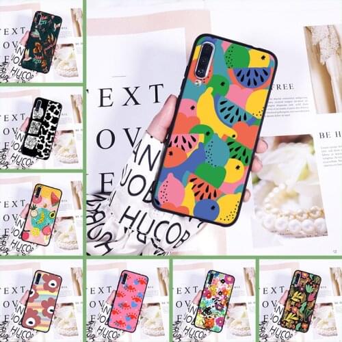 Back Cover For Samsung Galaxy A40 A30 A20 A10 Silicone Aesthetic Flower Animal Phone Case For Samsung Galaxy A50 A60 A70 A80