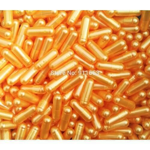 00# 1,000pcs! Bright Pearl Yellow colored Empty Capsules,Hard Gelatin Empty Capsules(joined or seperated empty capsules)
