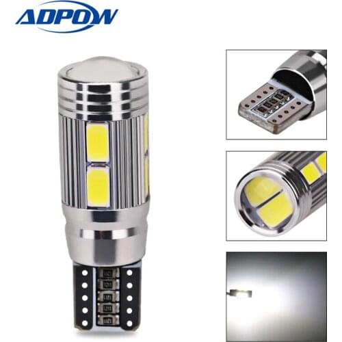 Car T10 LED 194 W5W Canbus Light Bulb No Error 5630 SMD Light Parking Clearance Side Turn Signal Light White