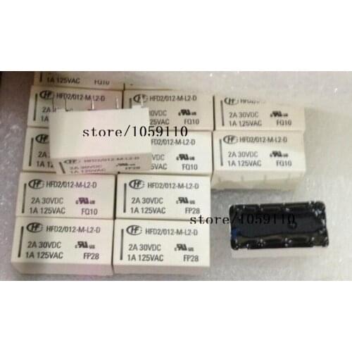 Free Delivery.Relay HFD2 / 012-M-L2D dual-coil latching relay 1A 125VAC HFD2 012-M-L2-D