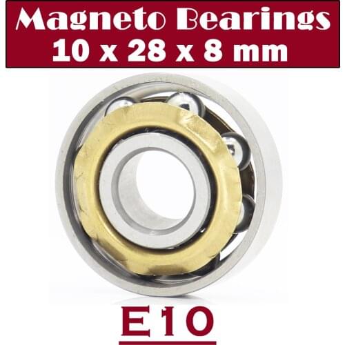 E10 Magneto Bearing 10*28*8 mm ( 1 PC ) Angular Contact Separate Permanent Motor Ball Bearings EN10 FB10 M10