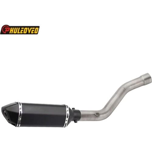 Motorcycle Exhaust Muffler Link Pipe for ZX-6R 2009-2014 Motorbike Muffler Exhaust Escape Mid Pipe for ZX6R Exhaust Pipe Slip-on
