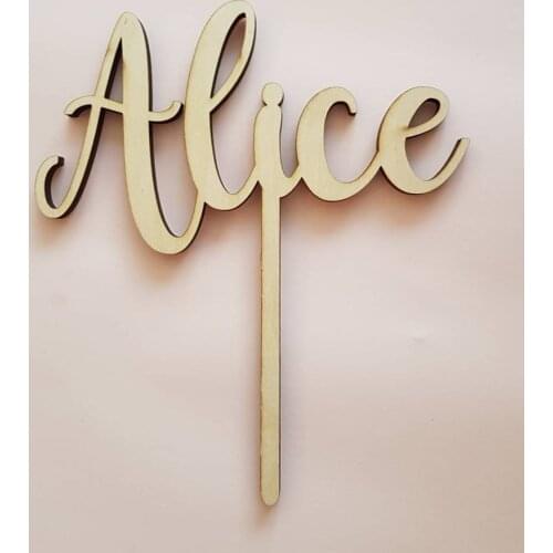 Custom birthday cake topper, wooden cake topper, personalized name topper, cake decor, baby shower cake decoration