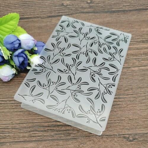 Leaf Plastic Embossing print DIY Plastic Embossing Folders for DIY Scrapbooking Paper Craft/Card Making Decoration Supplies