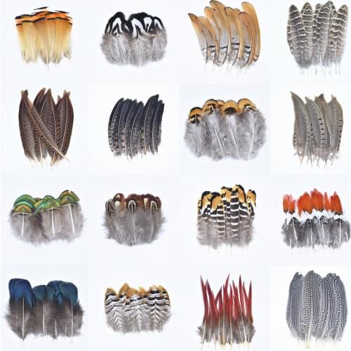 Natural Pheasant Feathers for Needlework Peacock Feathers Handicraft Accessories Feather Decor Wedding Carnaval Decoration Plume