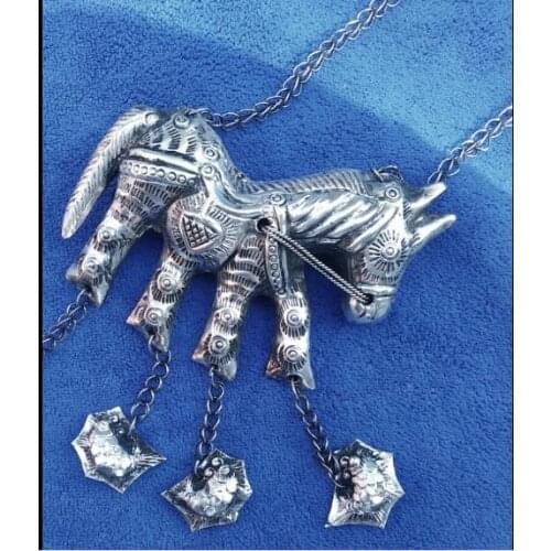 New original handmade necklace, wearing horse, retro national wind Necklace girl