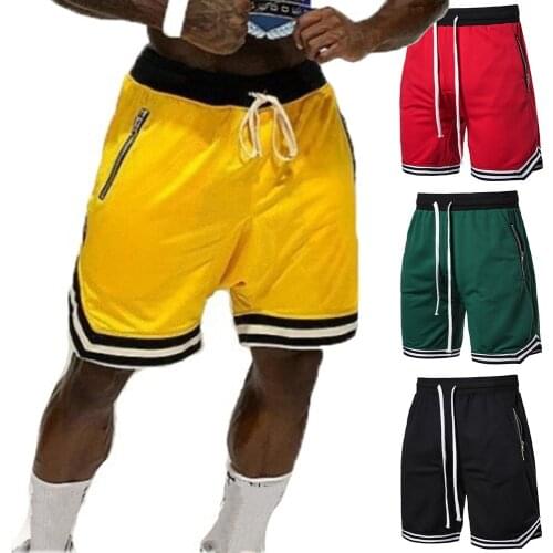 New Mens Fitness Shorts Basketball Training Outdoor Sports Shorts Casual Quick Dying Athletic Short Pants