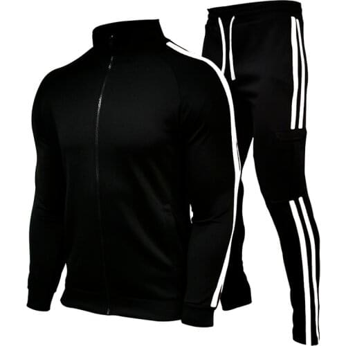 Mens Sets Two Piece Set Tracksuit Casual Zipper Jacke + Pants Harajuku Sport Suits Spring and Autumn Tracksuit Brand Sportswear