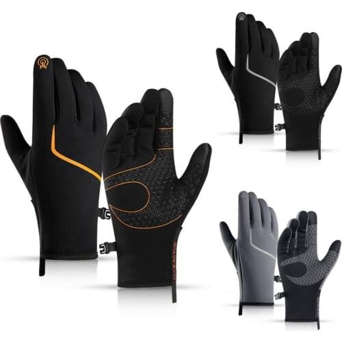 1 Pair Unisex Winter Waterproof Warm Touch Screen Gloves for Cycling Running