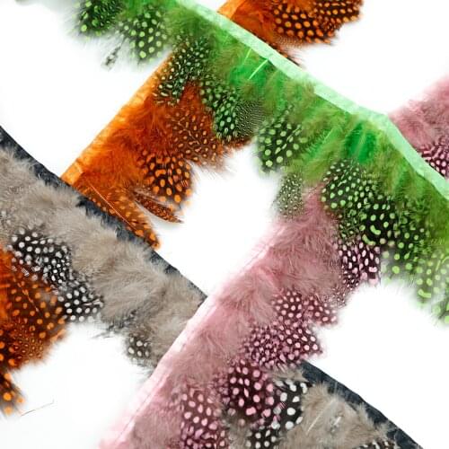 1Meter Color Feathers Ribbon Natural Rooster Feathers Trim Fringe For Craft Plumas DIY Party Decorations Sewing Clothing