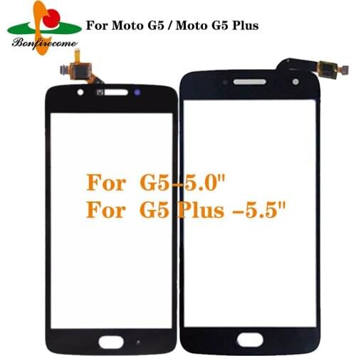 10Pcs\lot For Motorola Moto G5 XT1672 XT1676 Touch Screen Digitizer Panel For Moto G5 Plus G5Plus XT1687 LCD Front Glass Sensor
