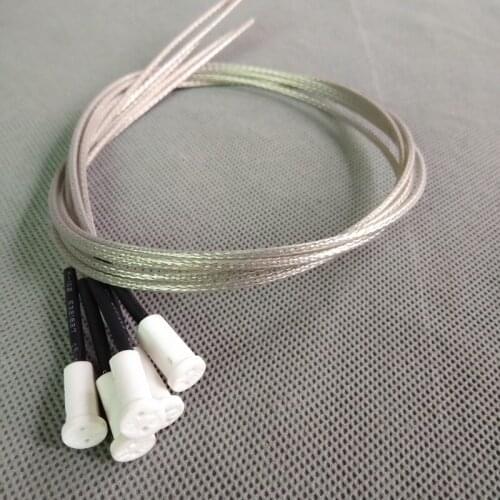 2pcs/lot G4 Ceramics Lamp Holder With 50cm--400cm Wire G4 Adapter With Fish Net Wire for DIY Chandelier Crystal Lamp Holder Wire