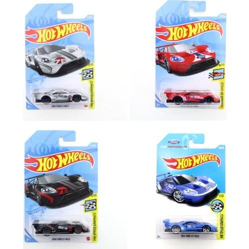 2021 Original Hot Wheels Mini Alloy Coupe 2016 FORD GT RACE 1/64 Metal Diecast Model Car Kids Toys Gift