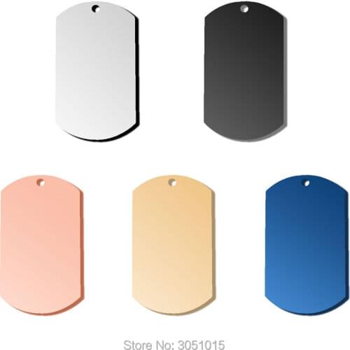 Wholesale 20X Personalized Dog ID Tag Stainless Steel Customized Military Army Tag For Dog Tags Pendant Engraved Pet Name