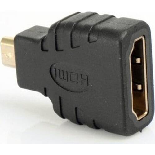 300pcs/lot Micro-HDMI to HDMI Adapter Gold-Plated 1080P Micro HDMI Male To Standard HDMI For Raspberry Pi 4 Model B model