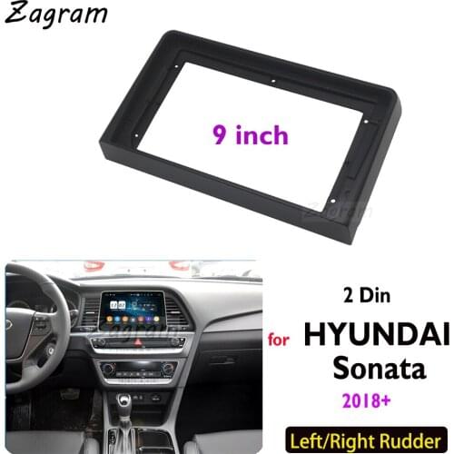 9 Inch 2 Din Car Video Fascia for HYUNDAI Sonata 2018+ Panel Player Audio Dashboard Frame Dashboard Mount Kit