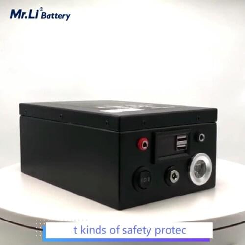 Storage battery 12V 40A NMC 18650 lithium battery rechargeable battery with waterproof shell outdoor power bank