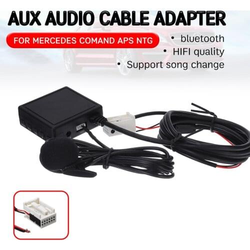 Bluetooth Aux Receiver Cable with USB,microphone Hands-free Aux Adapter for Mercedes for Benz W169 W245 W203 W209 W164
