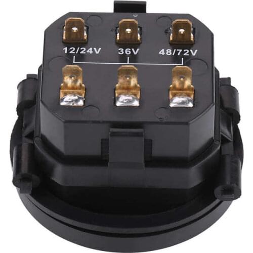 12V/24V/36V/48V/72V LED Digital Battery Indicator Gauge with Hour Meter for Cart