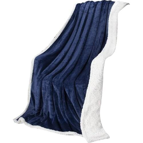 Sherpa Fleece Blanket,Reversible Throw Large For Sofa Bed, Super Soft All Season Comfort Caring Gift,150 X 200 Cm-ABUX