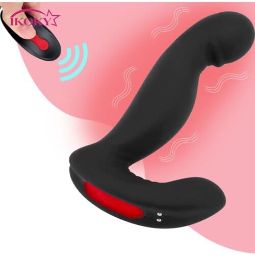 IKOKY 9 Frequency Anal Vibrators Prostate Massager Butt PLug Female Masturbation Panty Vibrator Sex Toys for Men Couples