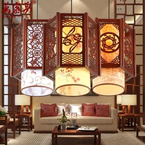 Chinese Restaurant Restaurant aisle Pendant Lights lamp sheepskin antique pot shop hotel corridor lighting hotel lampLU620 ZL499