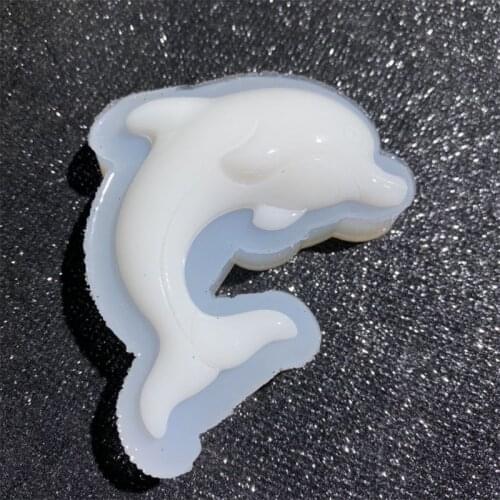 Crystal Epoxy Resin Mold Dolphin Pendant Casting Silicone Mould DIY Crafts Tool F3MD