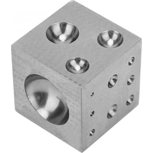 Professional 50mm Punches Jewelry Processing Manufacturing Doming Tools Square Dapping Block Jewelry Making Tool for Jeweler